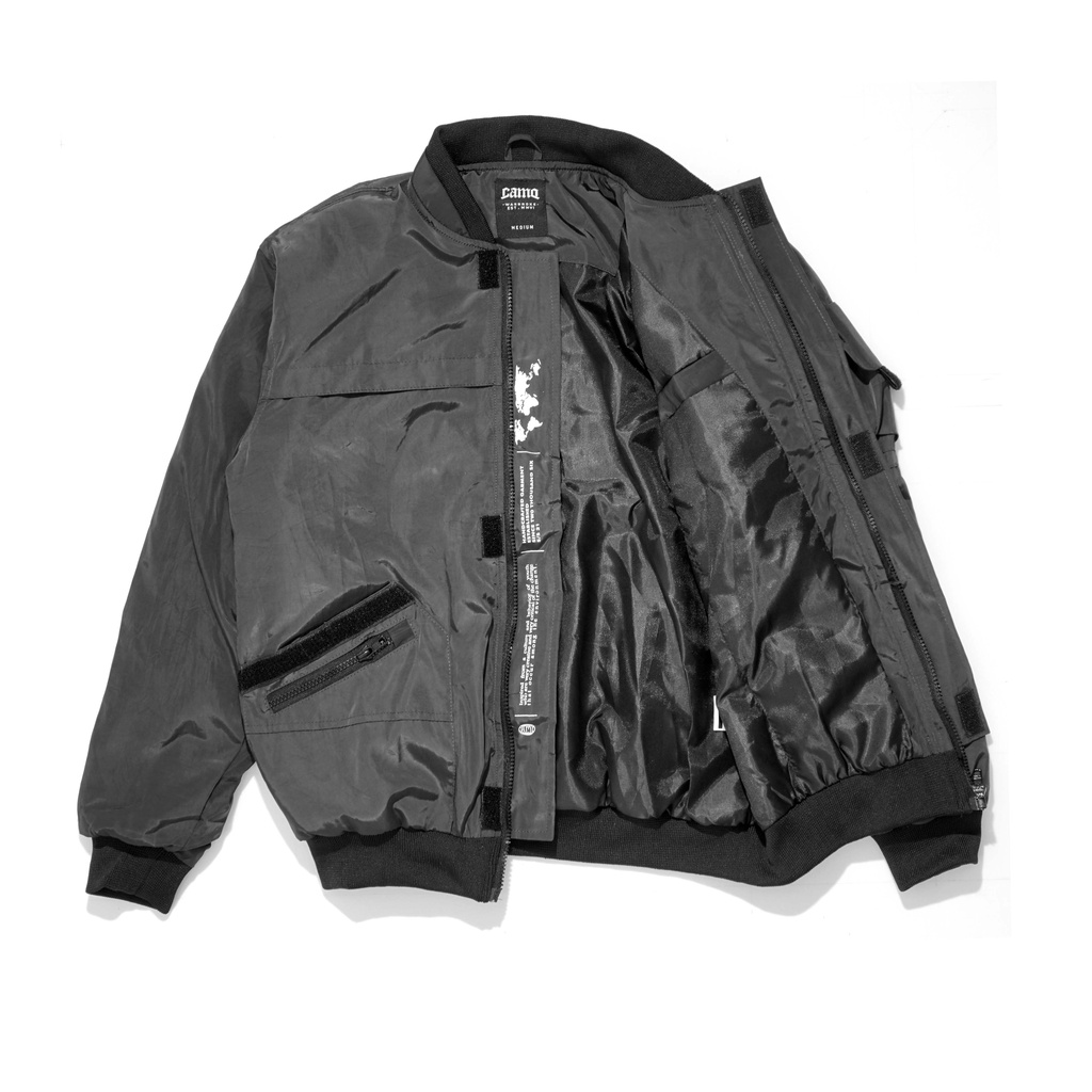 JACKET BOMBER 7927 BLACK | CAMO WARBROKE