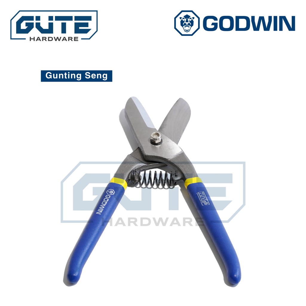 Gunting Seng / Baja Ringan “GODWIN” Carbon Steel  45 Asli! (Multifungsi)
