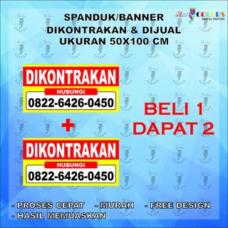 Jual Banner/Spanduk Dikontrakan Ukuran 50x100 Cm Dapat 2 | Shopee Indonesia