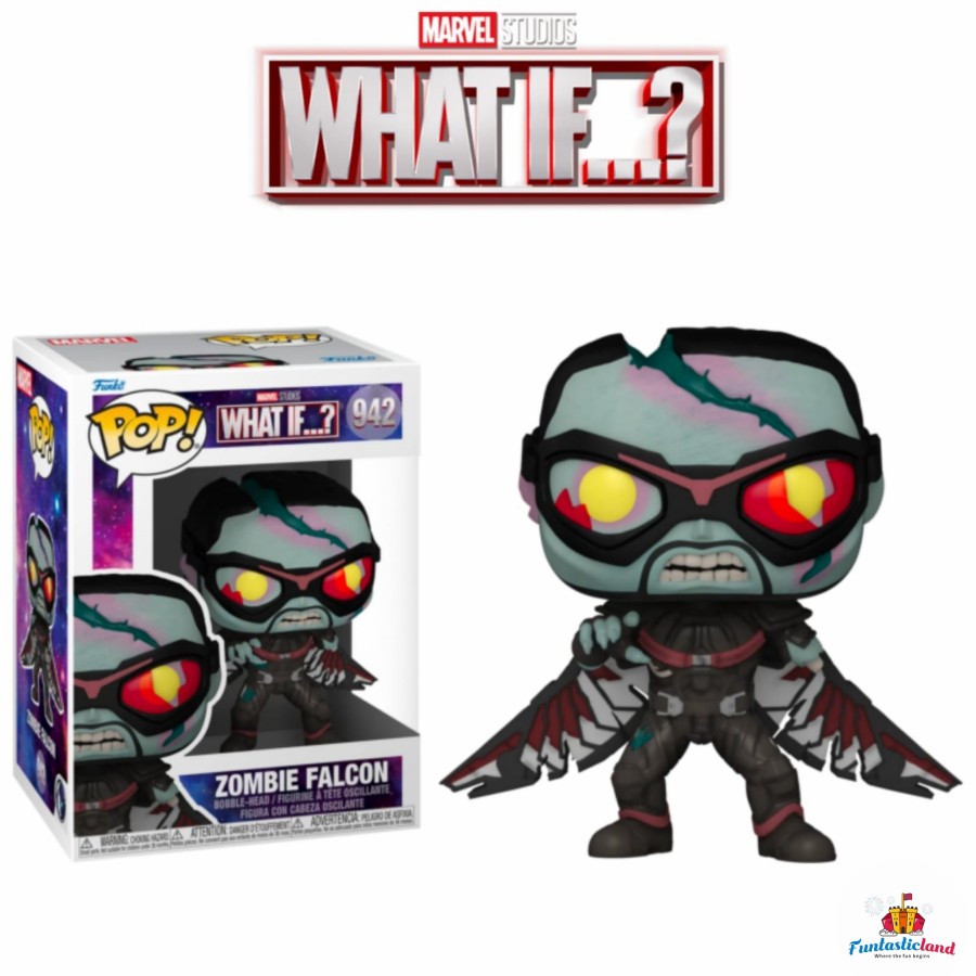 Original Funko POP Marvel What If...? - Zombie Falcon #942