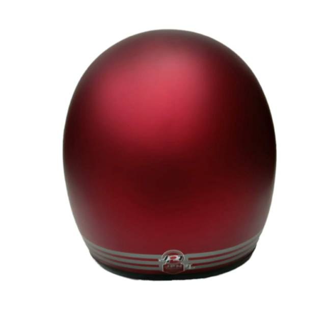 Helm Jpn Retro Maroon Dof pet panjang