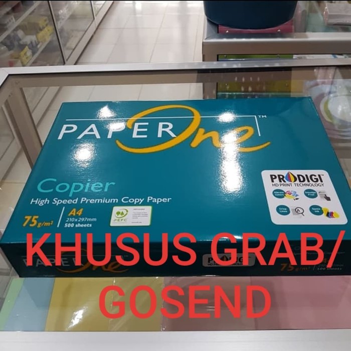 

Unik KERTAS HVS A4 PAPERONE 70 GRAM / KHUSUS GOJEK/GRAB!!! Terlaris