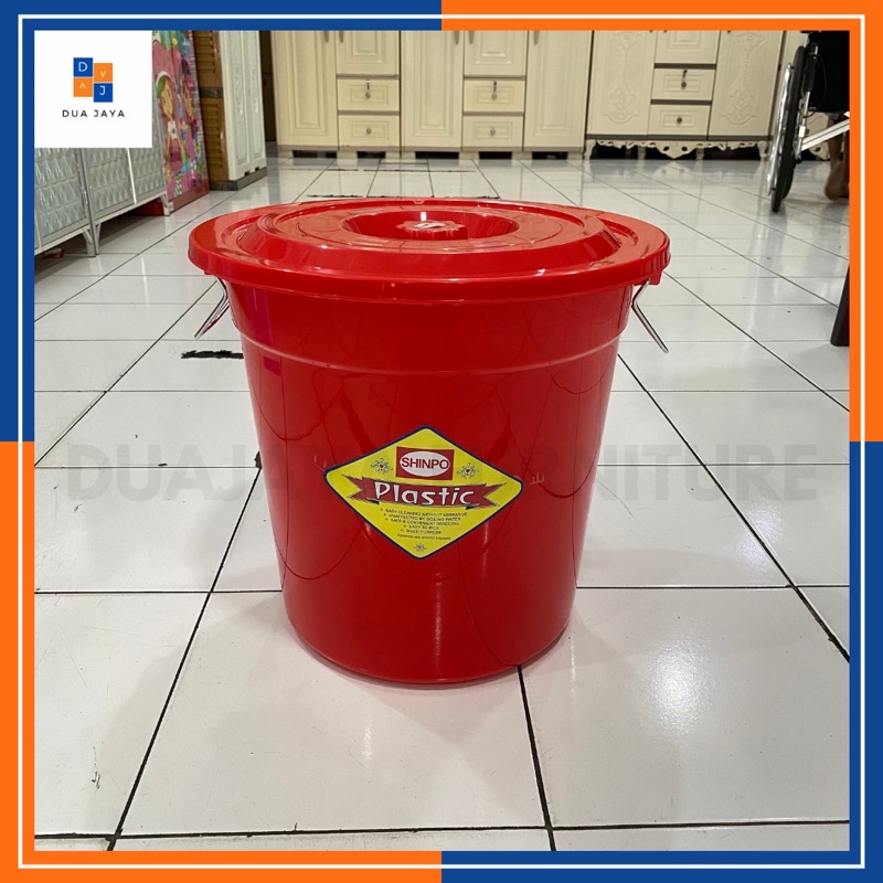 Ember Plastik Tutup 30 Liter - SHINPO