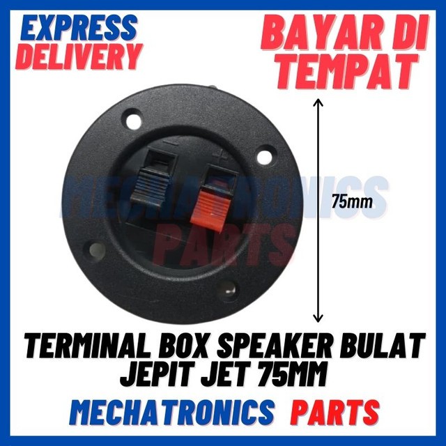 [DEV-9222] TERMINAL BOX SPEAKER BULAT JEPIT JET 75MM