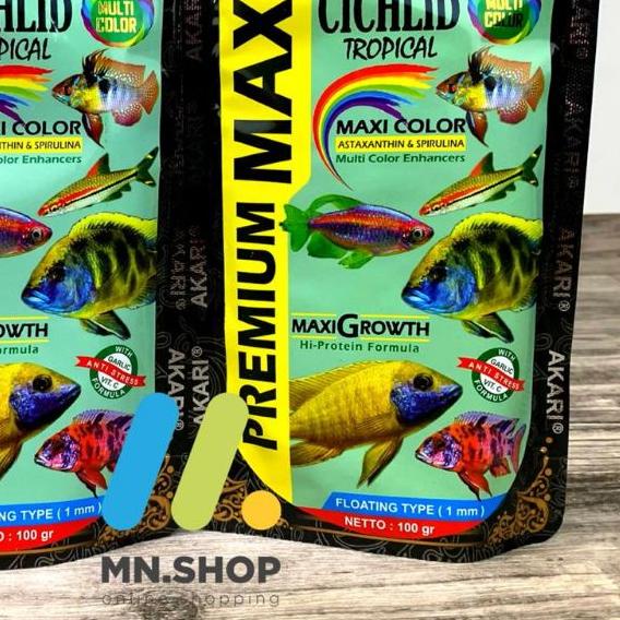 Akari Premium Maxi Cichlid 100Gram. Pelet Akari / Pelet Cichlid / Pelet Ikan