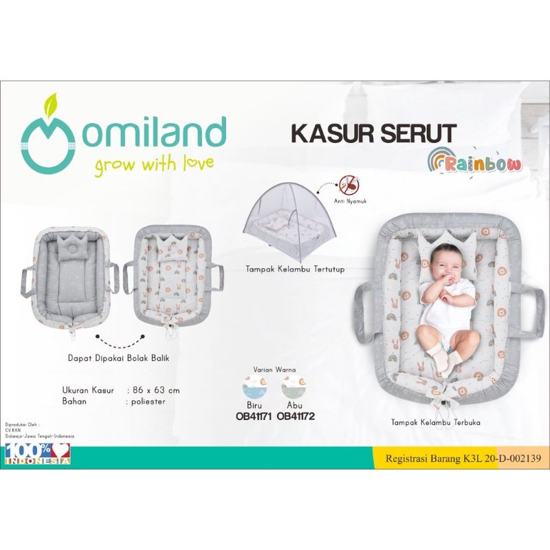 Omiland kasur serut bayi +kelambu alpaca series