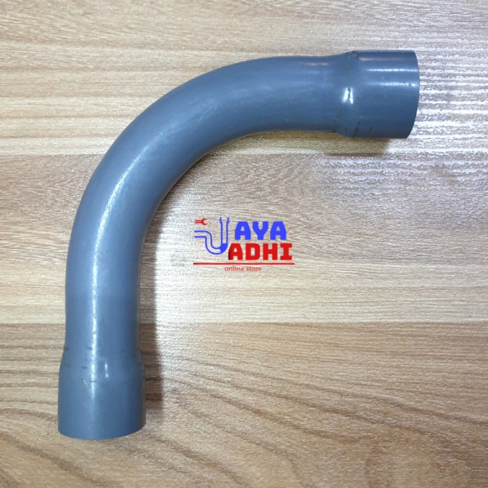 PVC Elbow Long Knee Panjang Belokan L Radius Besar 1/2 AW