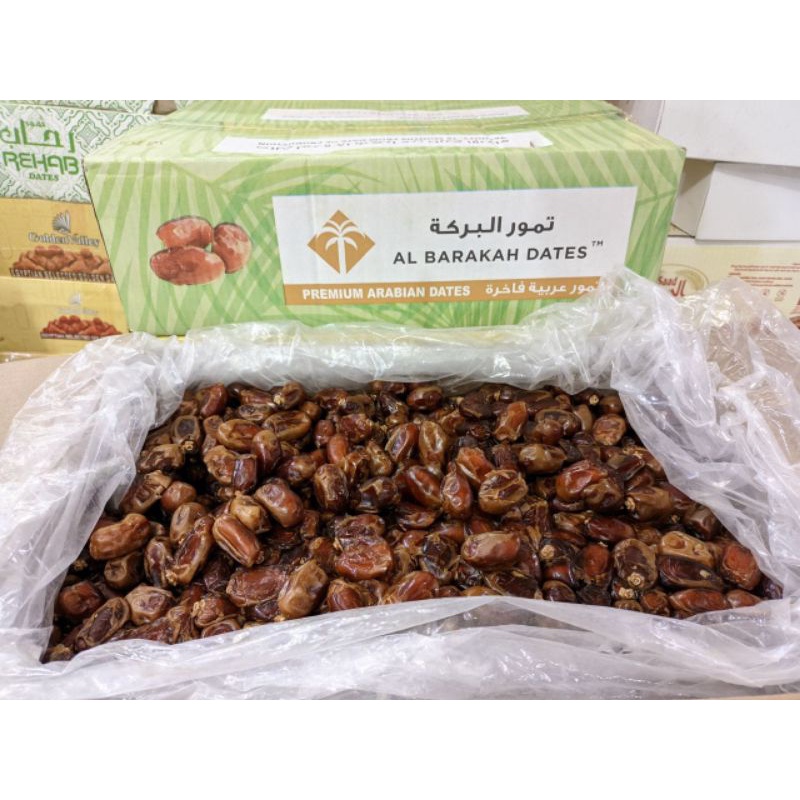 

PROMO!!! Kurma Khalas Al Barakah 10kg Kurma khalas Al Barakah memiliki daging tebal, lembut, dan manis ketika di makan