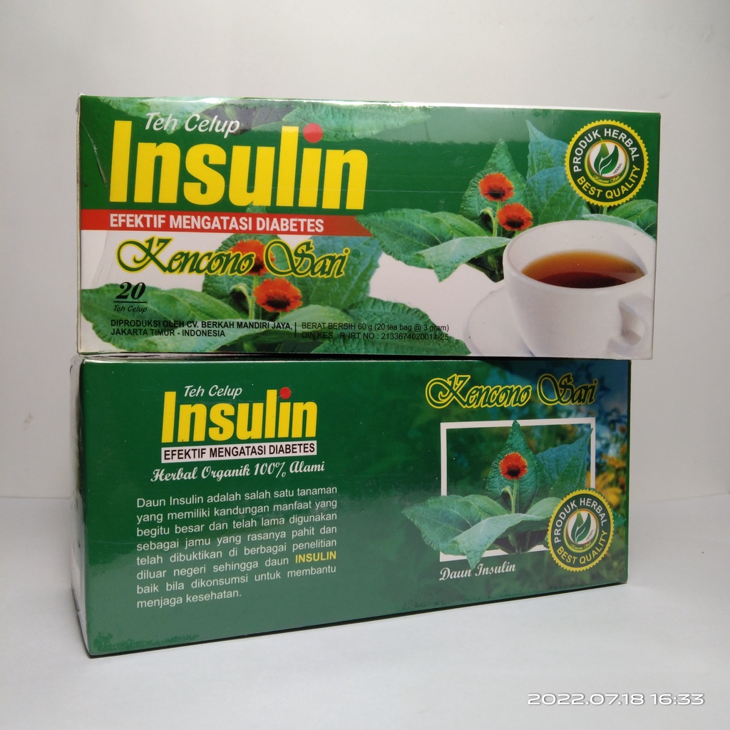 Teh Celup INSULIN mengatasi Diabetes Kencono sari Asli