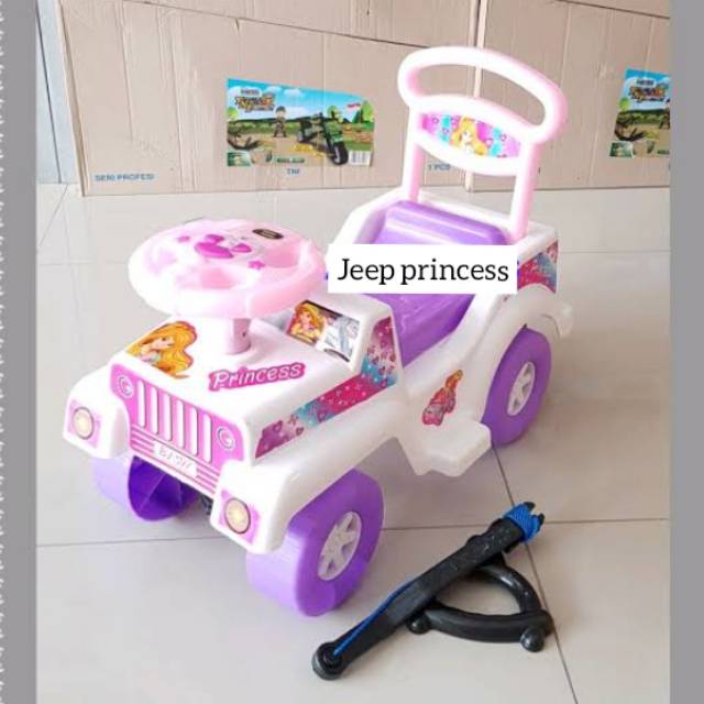 Mobil Dorong Princess With Music - Mainan Mobil Tunggang Barbie Anak