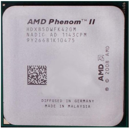 Processor PC AMD AM3 Phenom II X4 850 3.3GHz 4-Cores 4-Threads TDP 95W