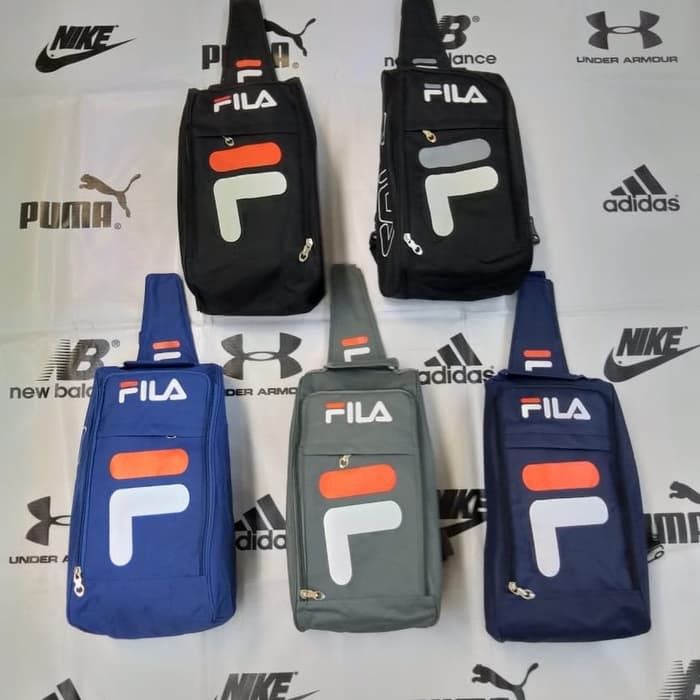 TAS SEPATU SLEMPANG OLAHRAGA-TAS SEPATU FILA BOLA FUTSAL OBRAL