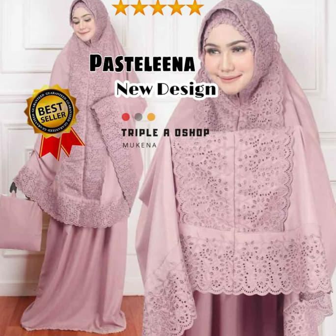 Ori&Terjamin Mukena Dewasa Siti Khadijah Fatima Ala Syahrini Renda Full Kd Premium