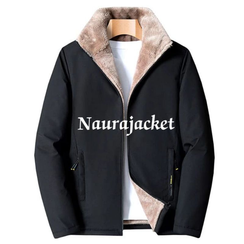 jaket beludru pria keren/jaket hangat pria musim dingin/Naurajacket