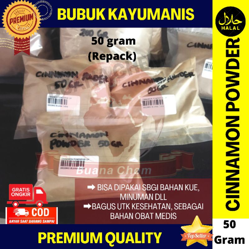 

Kayu Manis Bubuk 50 gram Murni / Pure Cinnamon Powder
