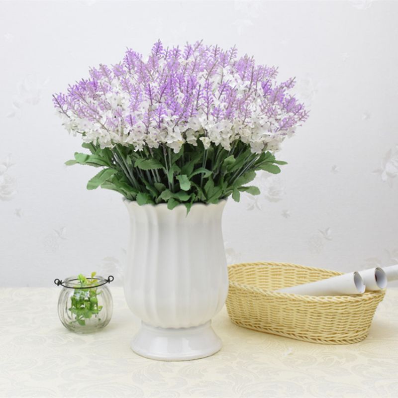 Lavender Mini ( Tanpa Pot ) / bunga hias plastik