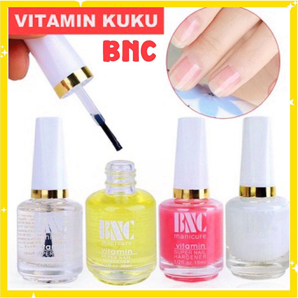 BNC Cuticle Remover Vitamin Kuku Top Coat Base Coat Cuticle Oil KU010