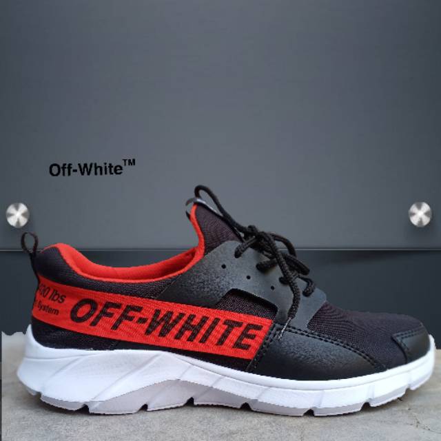 Sepatu wanita sport bernafas / sepatu kasual  /sepatu hitam merah