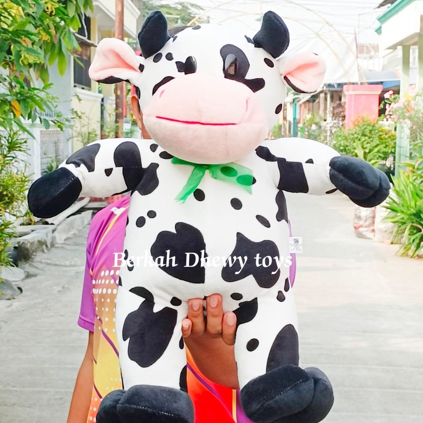 Boneka Sapi Standing Tinggi 50cm dan Tinggi 30cm Berlabel SNI