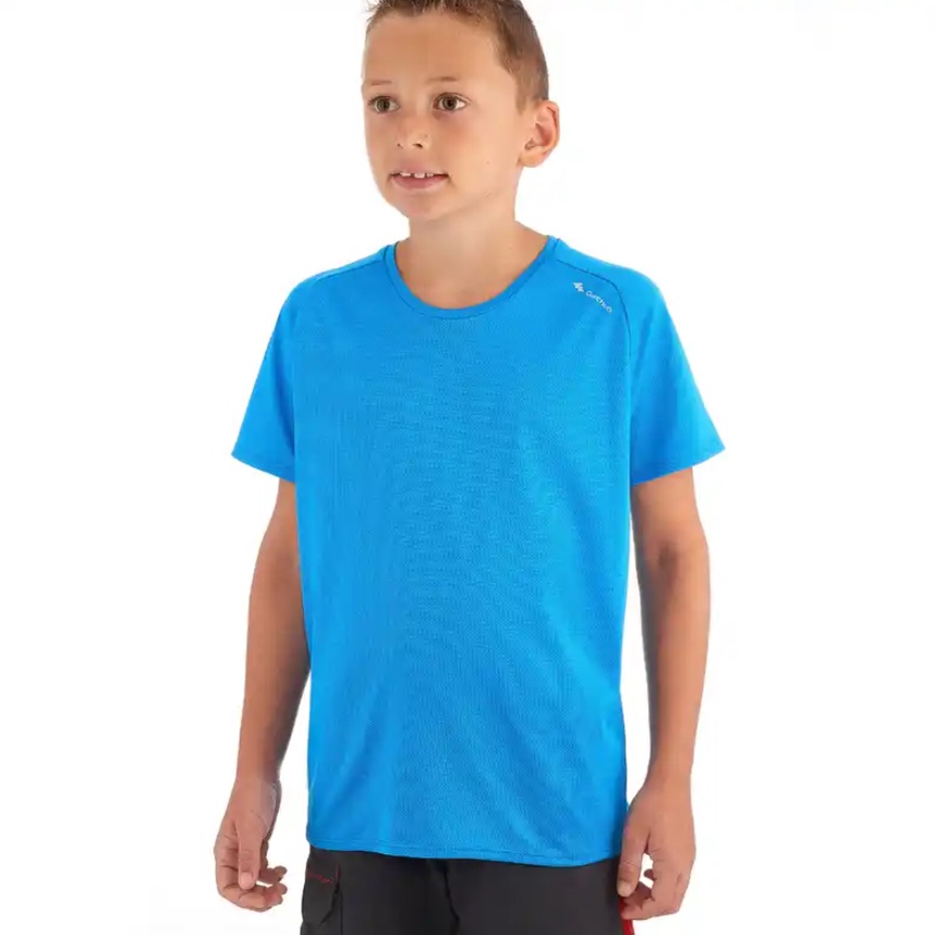 QUECHUA MH500 Kaus Anak Unisex T-Shirt Hiking Ringan