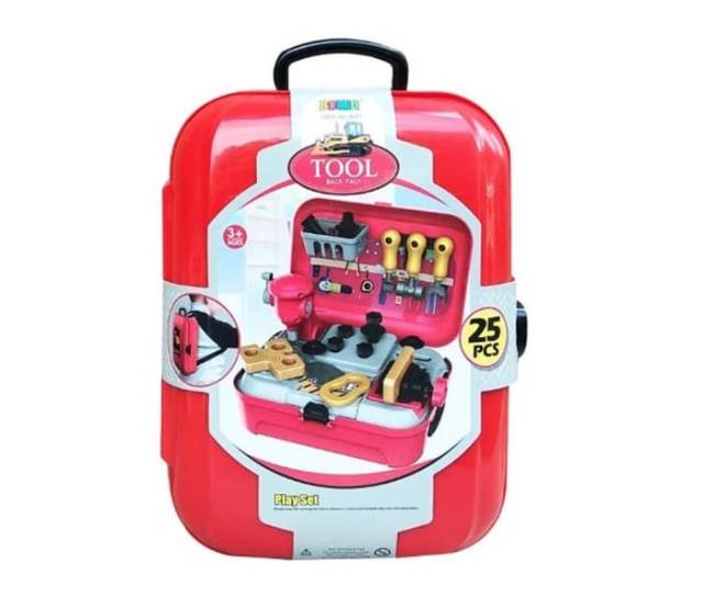 MAINAN TOOL BACK PACK | Mainan Anak Alat pertukang Bisa di jadikan Tas