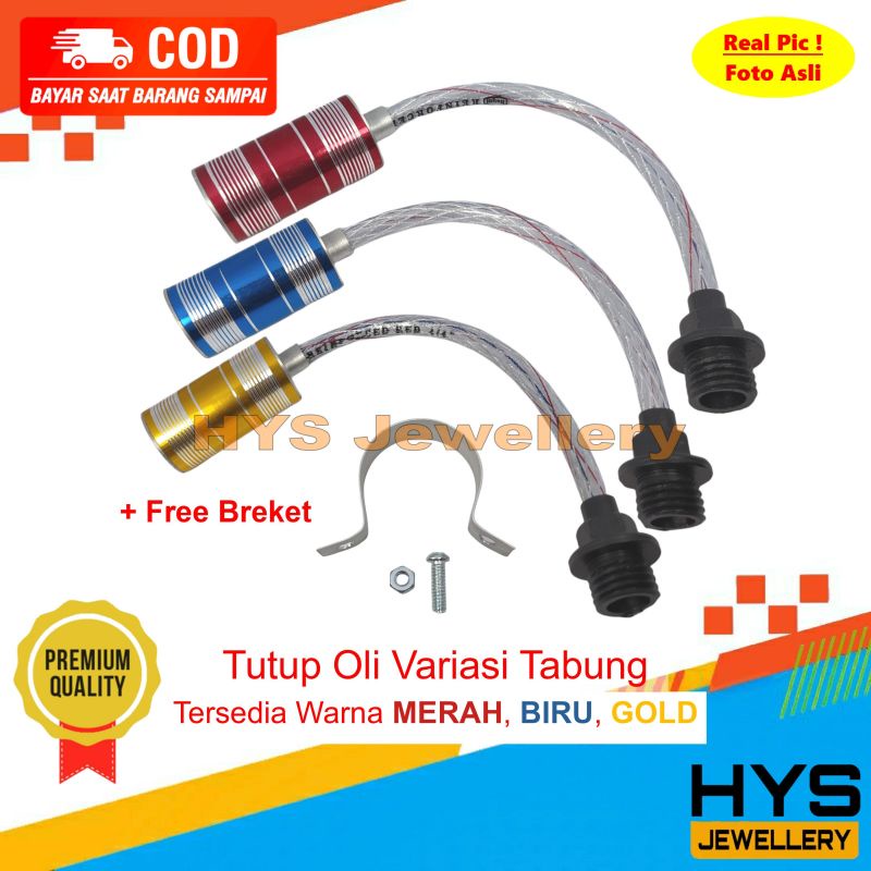 [COD] Tutup Oli Model Tabung Universal Semua Motor - Variasi Aksesoris Tutup Oli Motor Honda Beat St