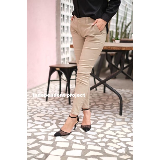 Celana chinos wanita polos / celana panjang wanita / Chinos pants