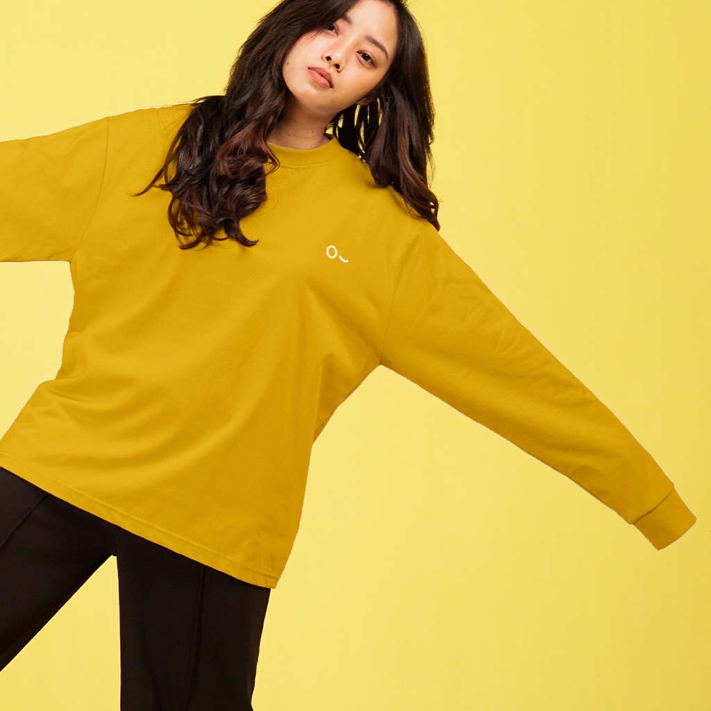 JOHNJILL - Kaos OVERSIZE Long Sleeve Women_