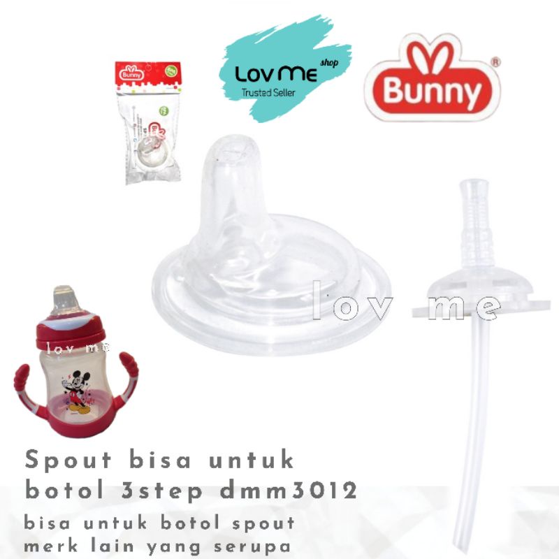 lov me❤ Lusty Bunny Spout dan Sedotan buat pengganti dibotol wideneck merk apapun bisa ADT1007 ADT1008