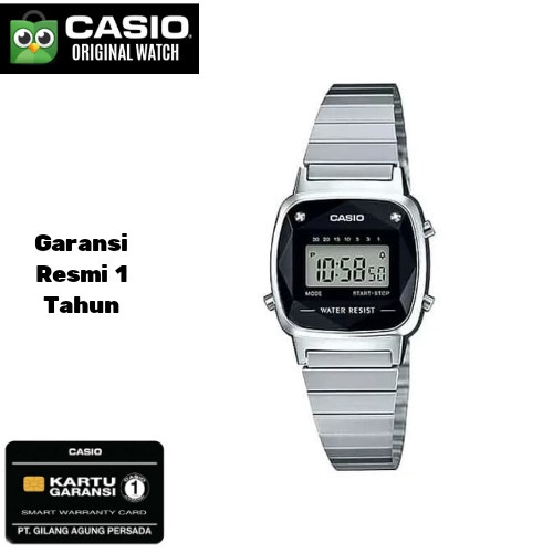 Jam Tangan Wanita Digital Casio Natural Diamond LA-670WAD-1D Original