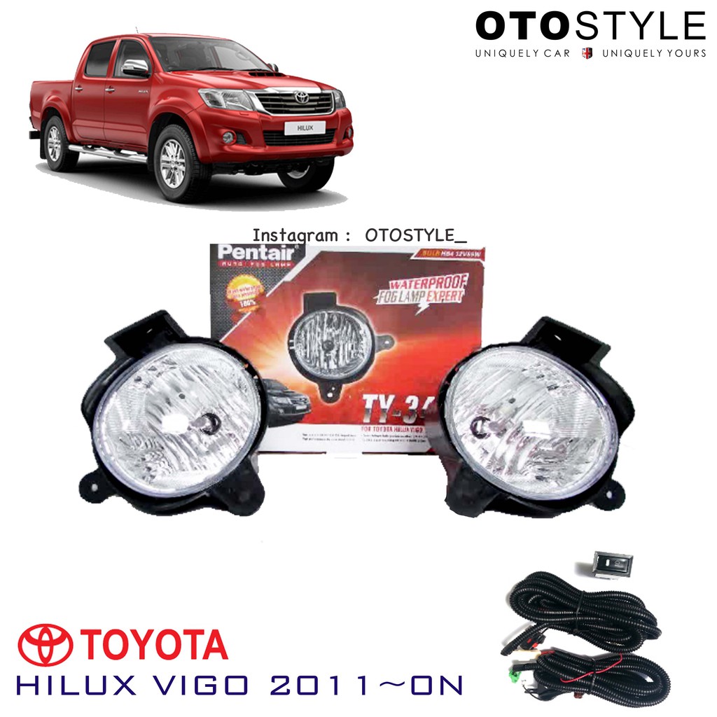 Foglamp Toyota HILUX vigo 2011 -2013 set / Fog Lamp HILUX / Lampu HILUX