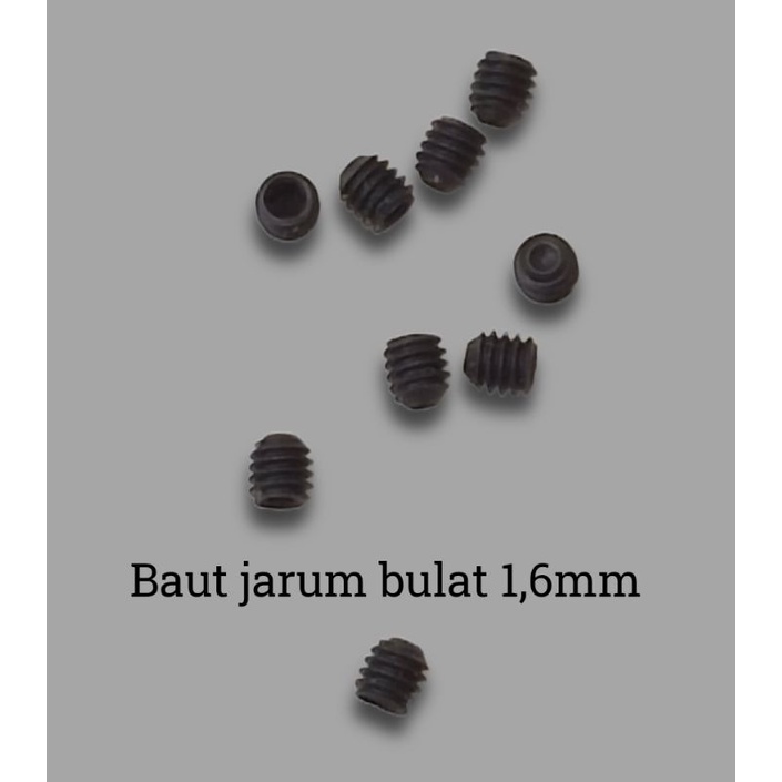 Baut jarum bulat 1,6mm mesin obras dan kamkut