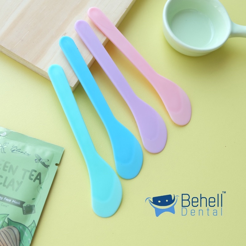 SPATULA MASKER WAJAH MUKA SILIKON SILICON 800 // Sendok Facial Mask Kuas Stick Plastik