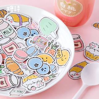 45pcs snack  pocket LUCU  sticker Stiker  untuk Diary 