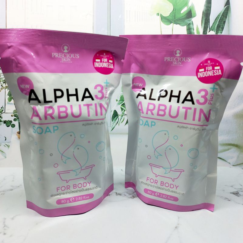 ALPHA ARBUTIN 3+ BODY SOAP | SABUN PEMUTIH BPOM/THAILAND | 80 GR