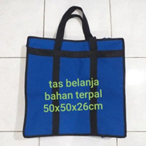 Tas Belanja kuat/Tas Barang Jumbo Bahan Terpal Anti Air 50X50X26cm OK***