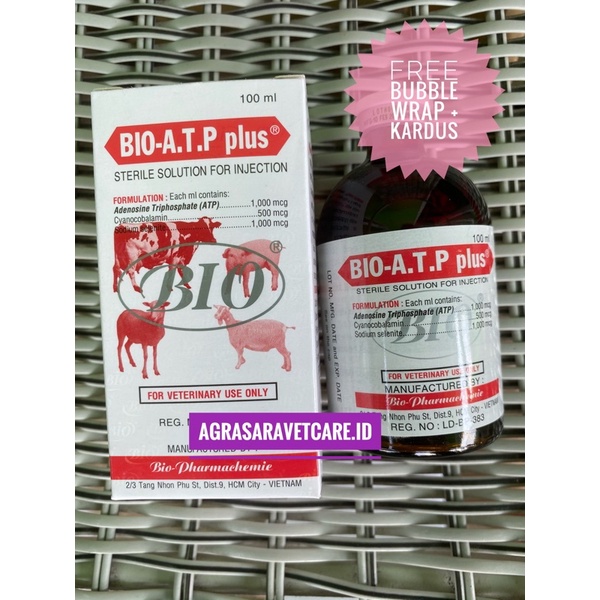 bio atp plus 100 ml (atp plus untuk hewan ternak kuda ayam aduan sapi)- SEPERTI BIODIN