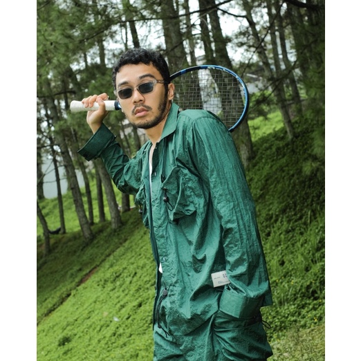 JAVAJONES Nylon Shirt Yuji Green Bottle | Kemeja Pria Wanita