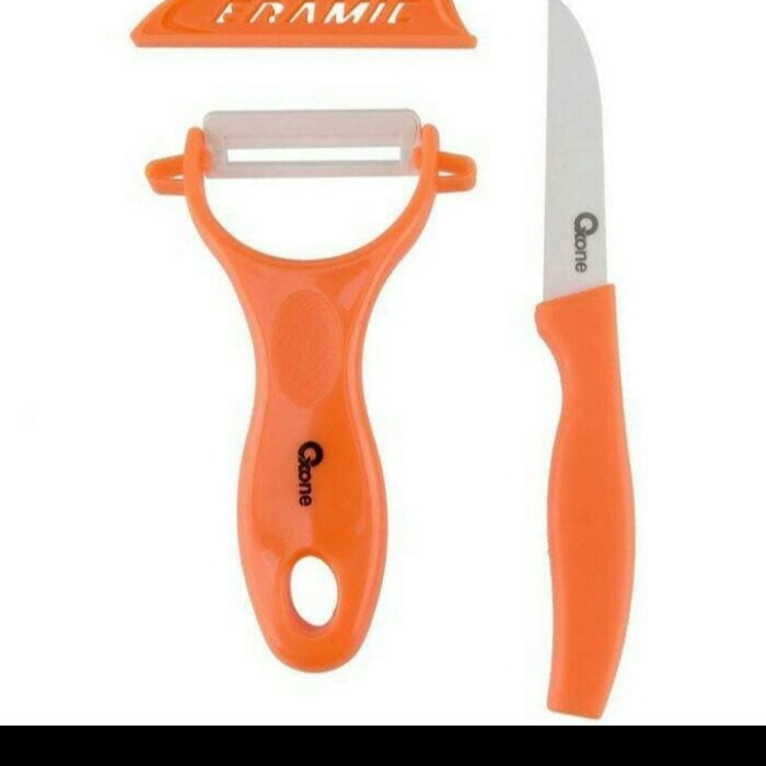 Oxone Pisau & Peeler / 2 pcs Ceramic Knife Set OX-928 promo