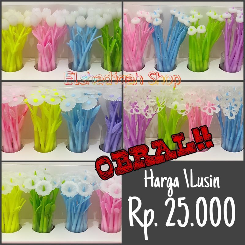 

OBRAL ISI 12 PCS pulpen gel bunga bisa berubah warna saat terkena cahaya matahari