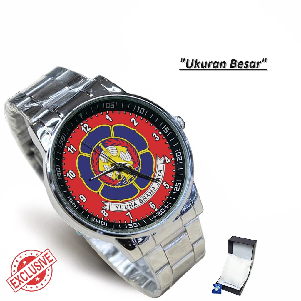 Jam Tangan Rantai Couple Logo DAMKAR - 2 (Cool)