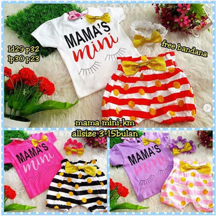 Setelan Baju Bayi Perempuan Lucu - Mama's Mini