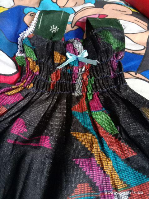 Dress Anak Batik Tanpa Lengan Bahan Katun, Smock Dada, Lucu, Harga Murah, Grosir Batik