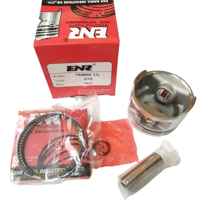 PISTON KIT SUZUKI THUNDER 125 UKURAN STD, 0.50, 1,00 ENR GENUINE PARTS