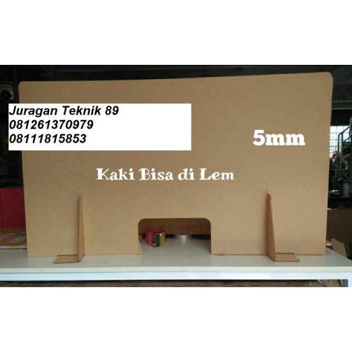 

Sekat Acrylic 2Mm Lebar 53X80Cm Meja Teller Kasir Pembatas Termurah