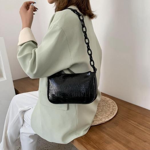 Gtt Tas Wanita Croco Shoulder Bag Rusell Wanita Tas Croco Wanita Korea