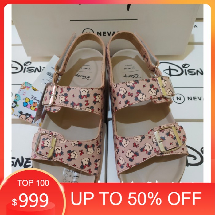 (COD)NEVADA x DISNEY Sandal Selop Kasual Motif Mickey Brand Matahari Origin - Pink, 38 - menyediakan untuk sandal jepit sepatu gambar anak jual wanita harga gunung pria terbaru model