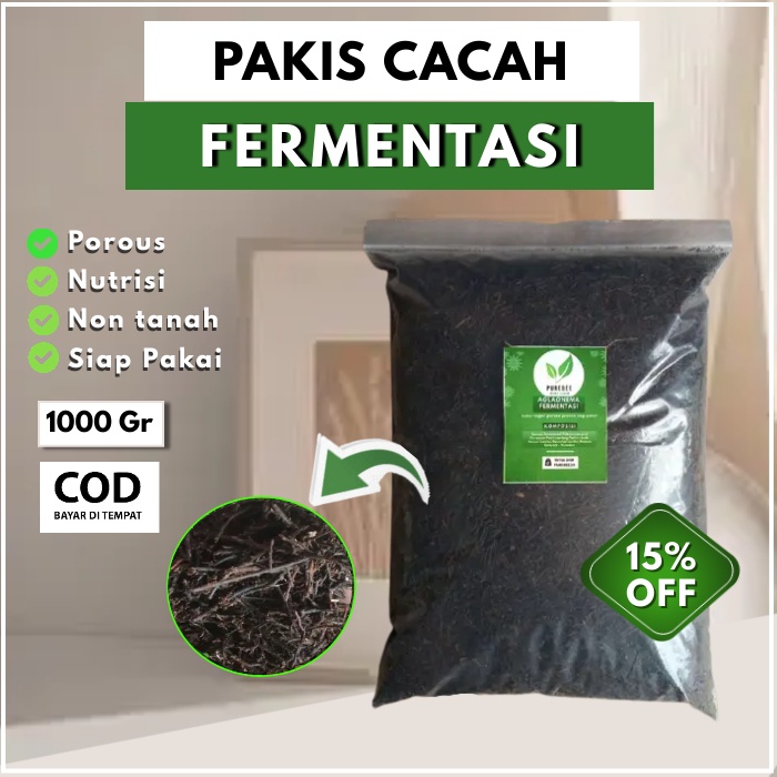 Media tanam subur super aglonema andam kaliandra organik fermentasi murni kering media tanam premium