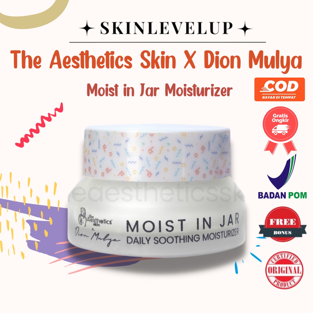 The Aesthetics Skin X Dion Mulya Moist In Jar Daily Soothing Moisturizer The Aesthetics Skin X Dion 