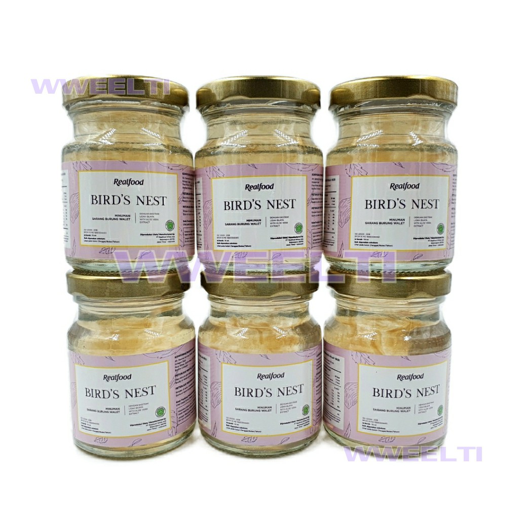 

6 BONUS 2 BOTOL! Realfood HAIR POWER Minuman Sarang Burung Walet Asli Untuk Kesehatan Rambut